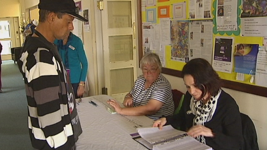A homeless man gets his name checked off the electoral roll