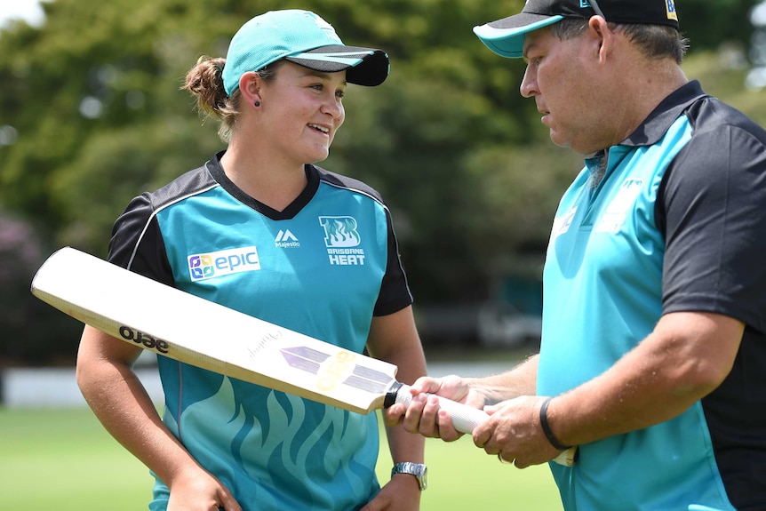 Ashleigh Barty at Brisbane Heat event