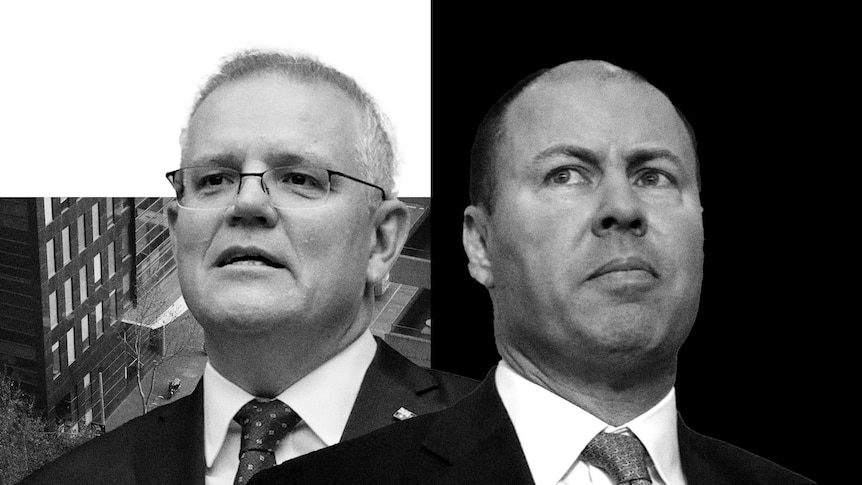 An illustration of Josh Frydenberg and Scott Morrison