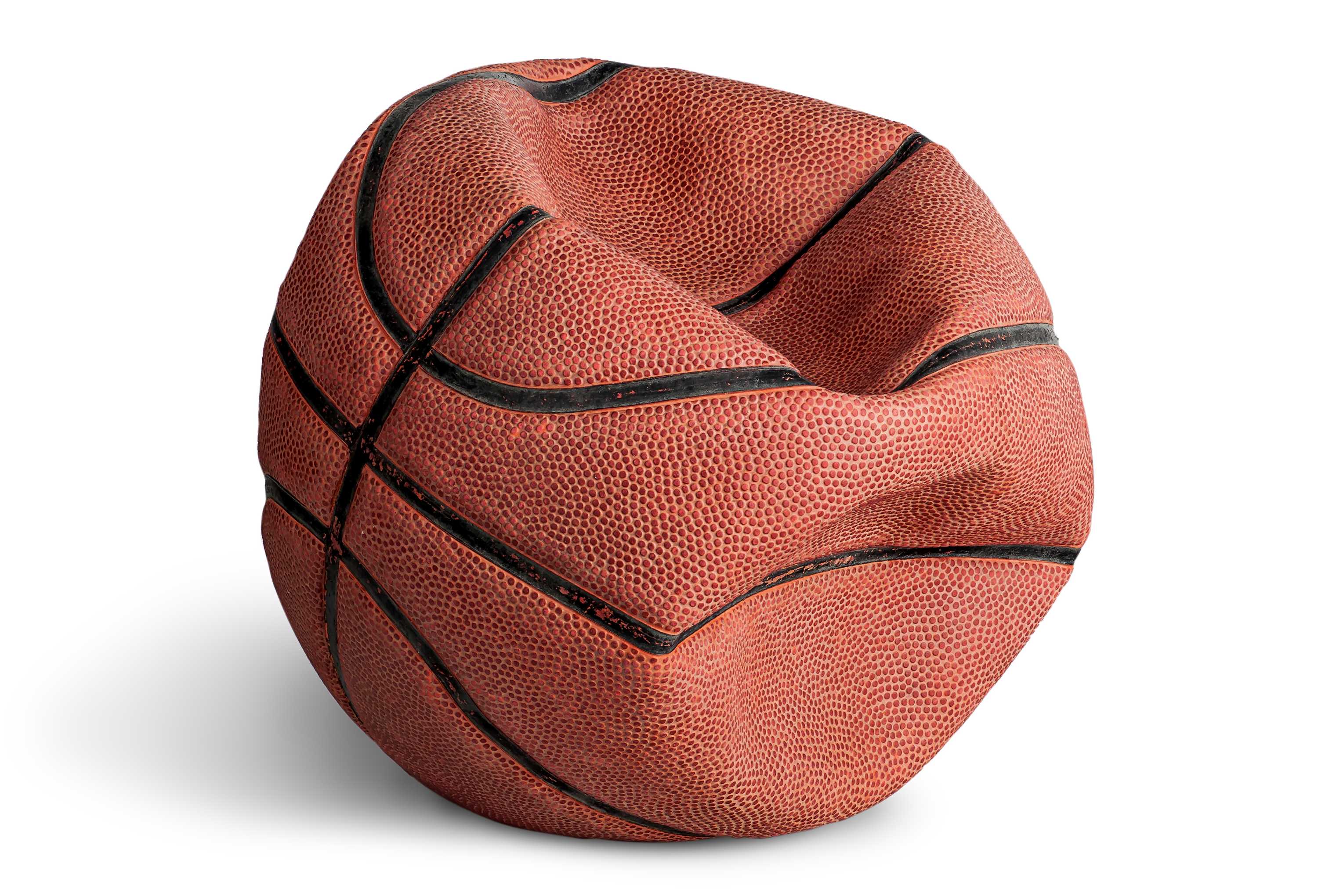 Рваный баскетбольный мяч