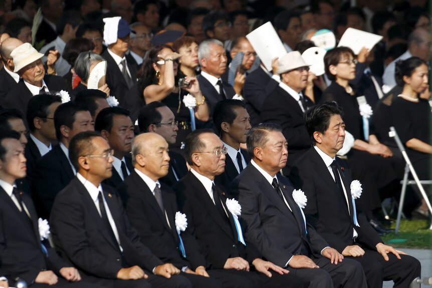 Dignitaries attend Hiroshima bombing ceremony