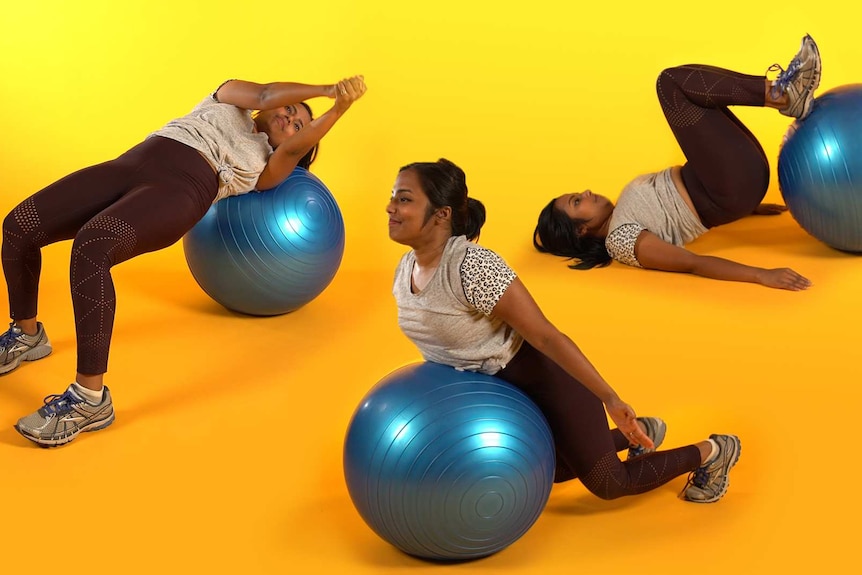 5 Stretches Using Aerobic Ball