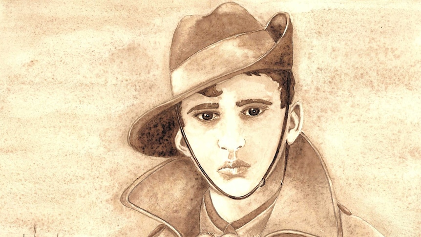 Illustration from a children's book about Anzacs