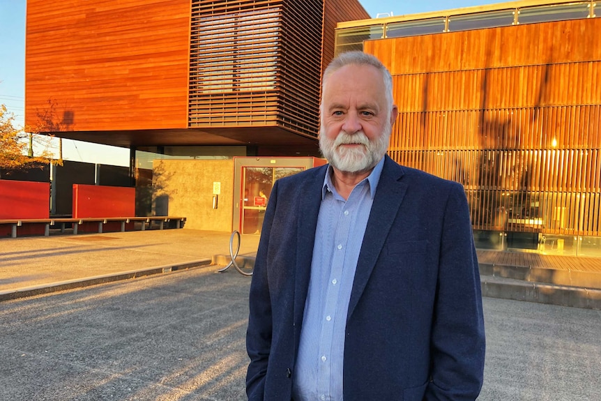 Latrobe City mayor Graeme Middlemiss standing outside the council offices.