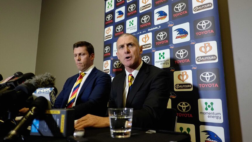 Walsh introduced as Crows coach