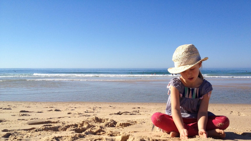 Child on the beach