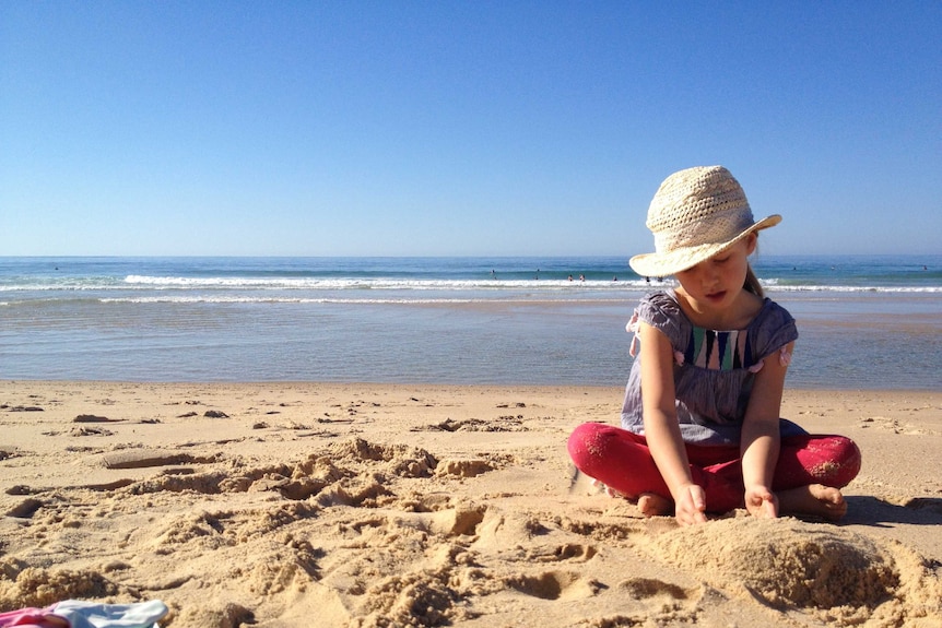 Child on the beach