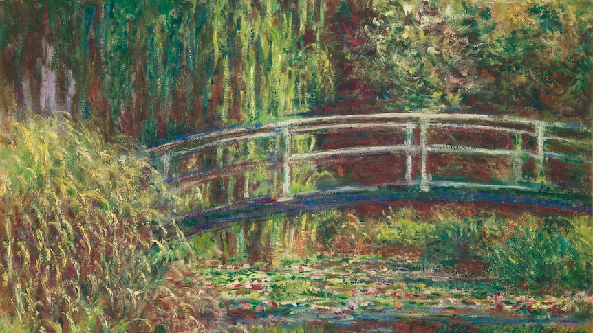 Claude Monet's painting The Lily Pond.