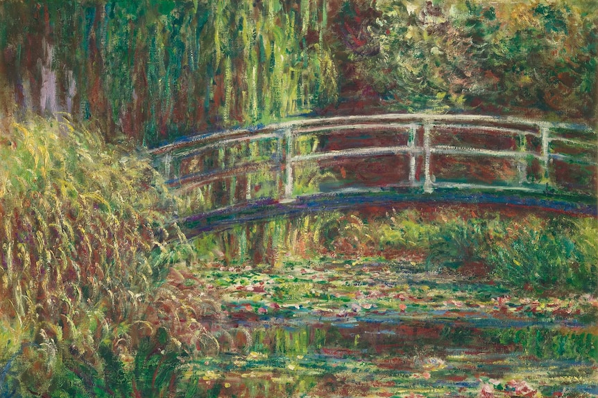 Claude Monet's painting The Lily Pond.