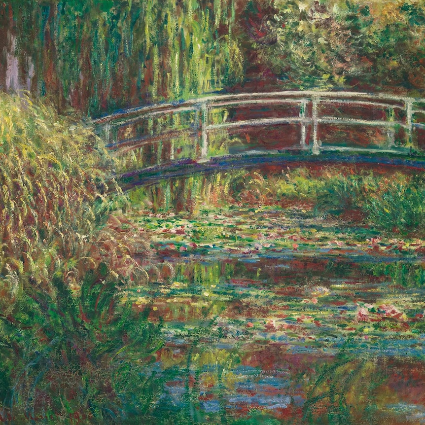 Claude Monet's painting The Lily Pond.