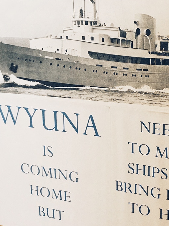 Poster asking for help to save the Wyuna