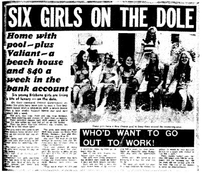 Six girls on the Dole