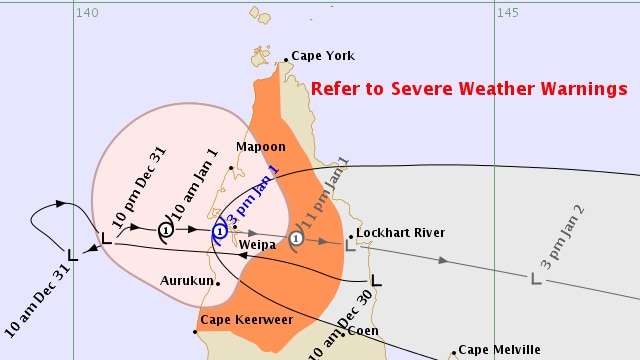 Tropical Cyclone Penny has formed in the eastern Gulf of Carpentaria. Expected to cross the coast near Weipa this afternoon.