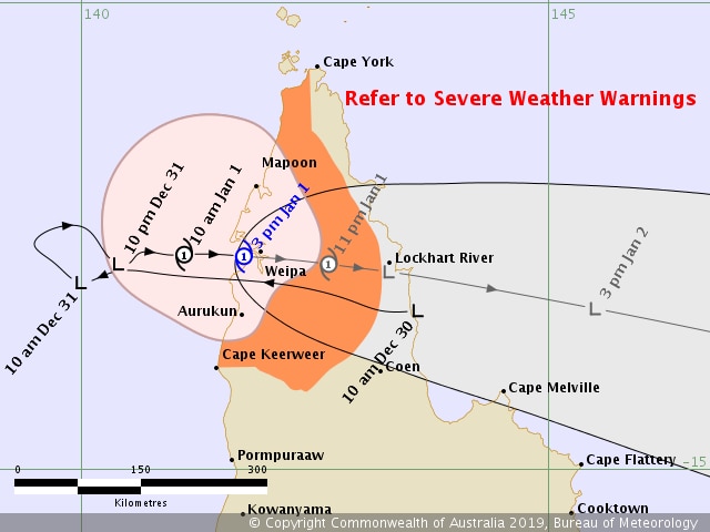 Tropical Cyclone Penny has formed in the eastern Gulf of Carpentaria. Expected to cross the coast near Weipa this afternoon.