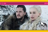 Jon Snow and Daenerys Targaryen from Game of Thrones