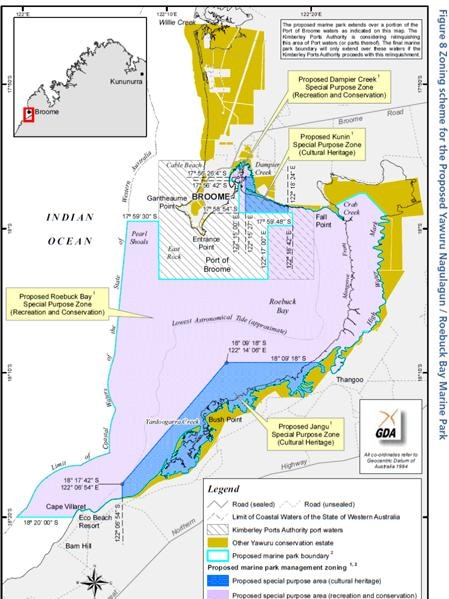 Proposed Roebuck Bay marine park