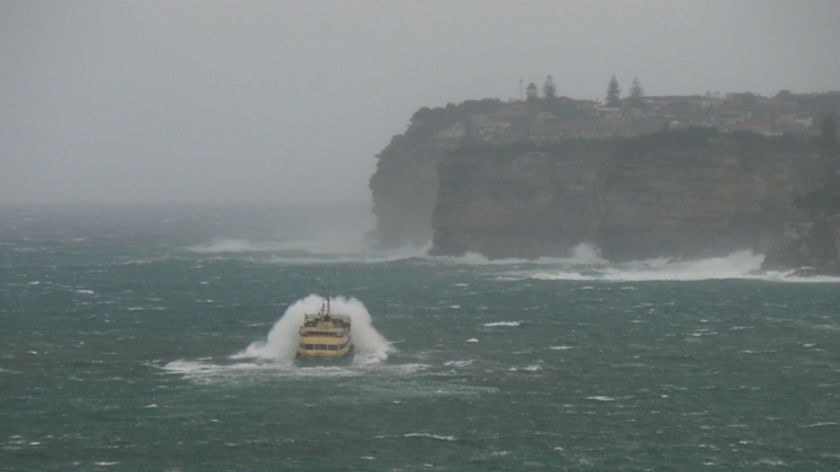 Heavy going for the Queenscliff ferry