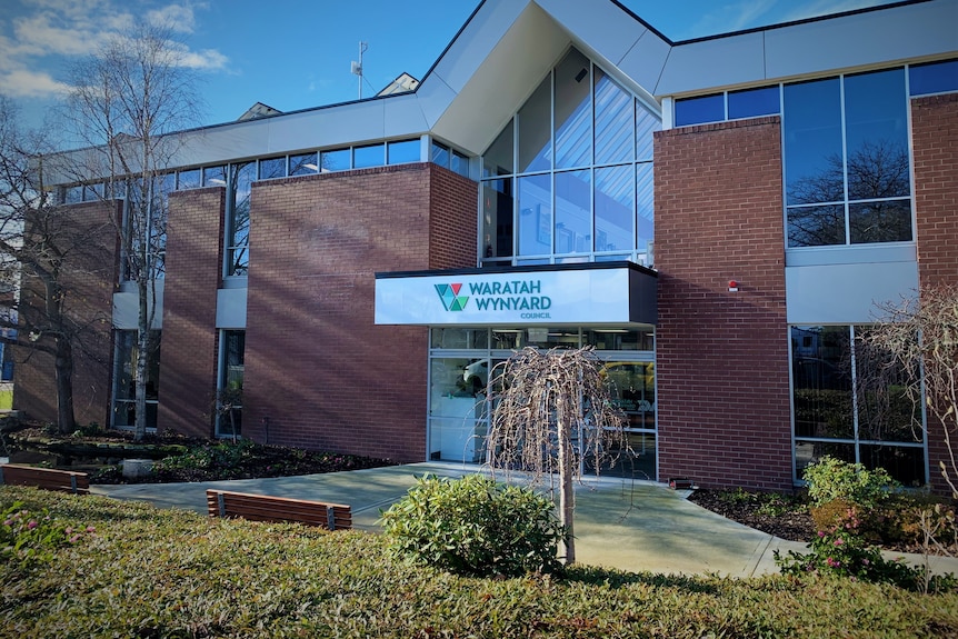 Exterior of Waratah Wynyard council chambers, Tasmania.