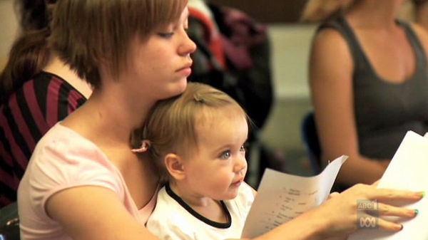 The Canberra College Cares scheme helps teenage mothers and fathers finish their education.