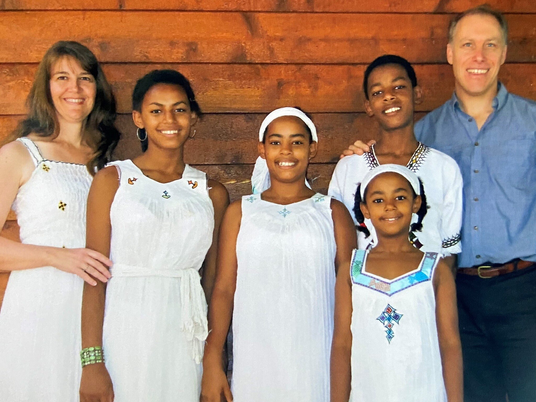Meseret Cohen pictured with her family 