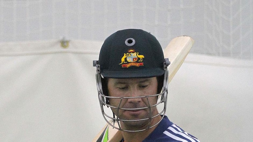 Ponting was largely untroubled by his fractured pinkey finger.