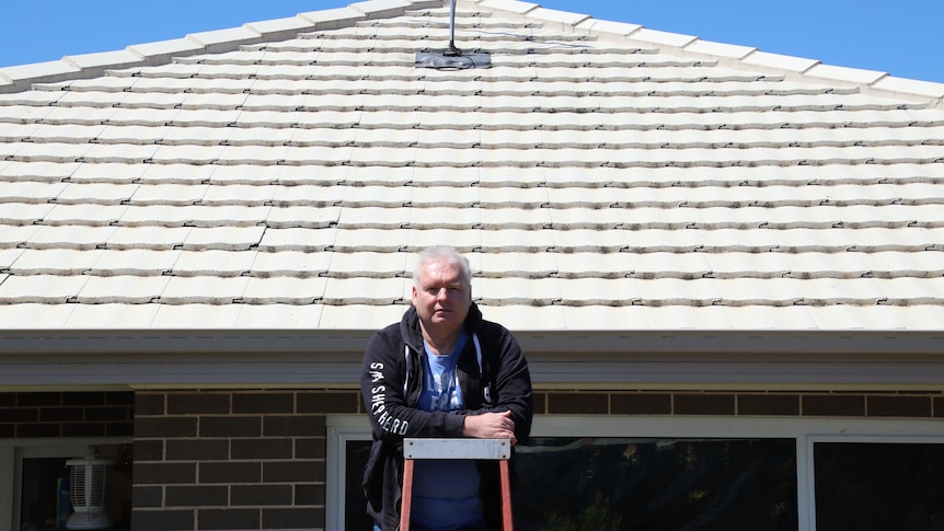 Gerald's white roof keeps his home comfortable when it's 40C outside. And the green tweaks don't stop there
