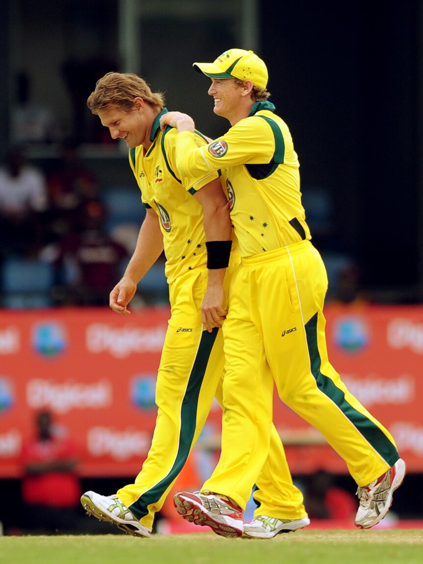 Shane Watson (L) has called on his team-mates to show a greater cutting edge.