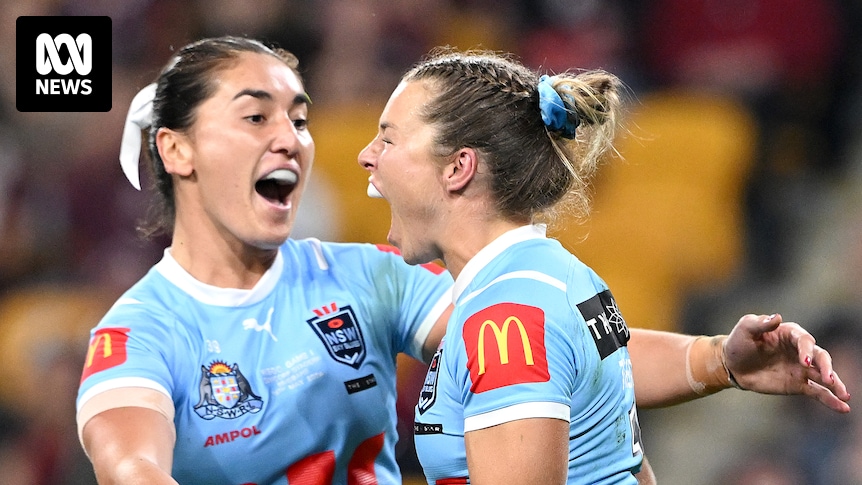 Les NSW Sky Blues remportent le premier match de l’État d’origine féminin 22-12 contre les Maroons du Queensland devant le record