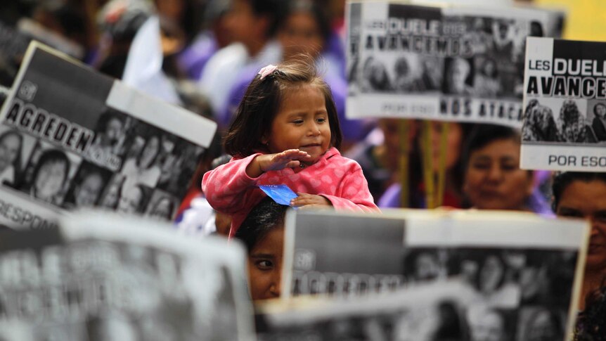 Demonstration for the International Day for the Elimination of Violence against Women in Guatemala