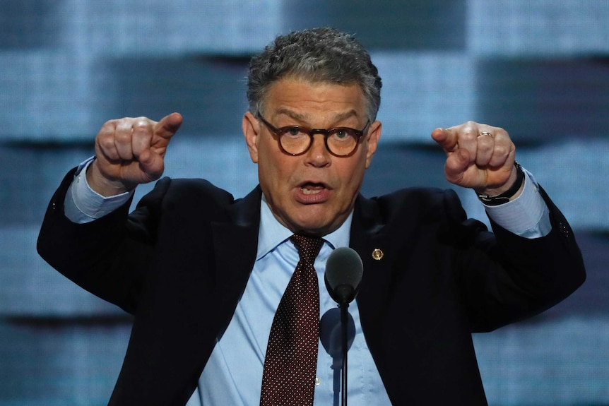 Al Franken at the Democratic convention