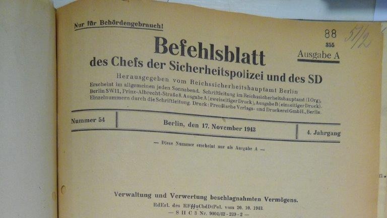 An old document written in German