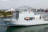 HMAS Choules arrives in Sydney