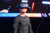 Jeremy Orr on stage at the SingularityU Summit