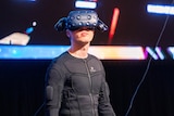 Jeremy Orr on stage at the SingularityU Summit