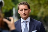 Andrew Hastie arrives at court