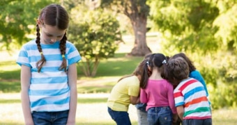 A file photo showing bullying among kids.