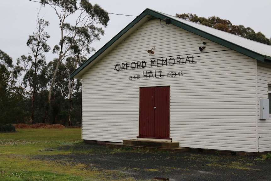 The Orford Memorial Hall.