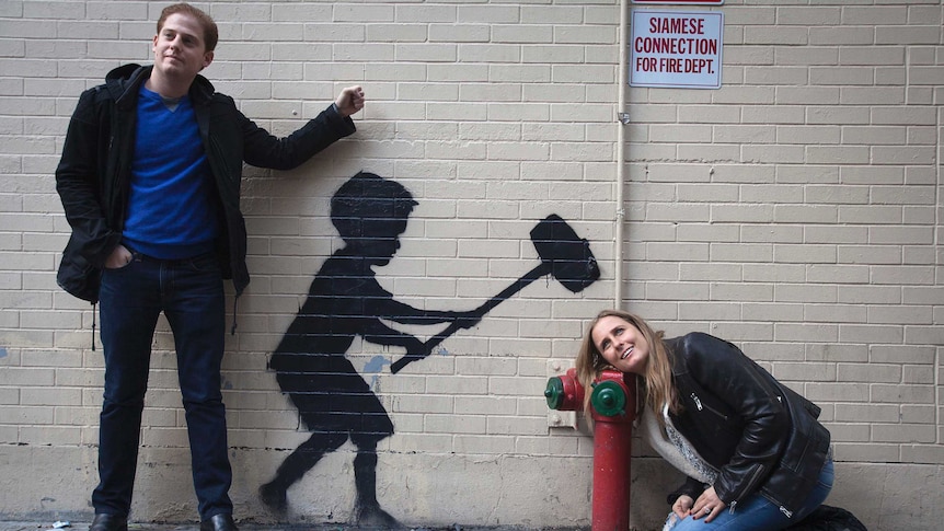 Banksy graffiti in New York City