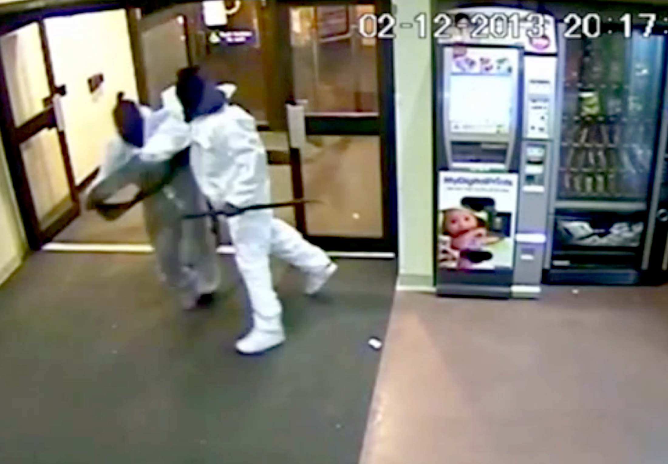 CCTV footage shows ATM flying through the air after masked raiders rip ...