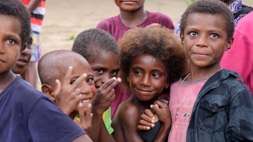 Kids in the village of Tulu on Manus Island, Papua New Guinea 2018.