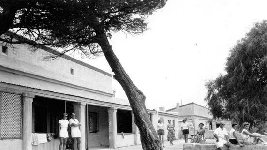 The sea front of the settlement, Rottnest Island, 1953