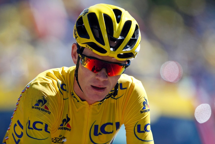 Chris Froome riding during the Tour de France on July 14, 2016.