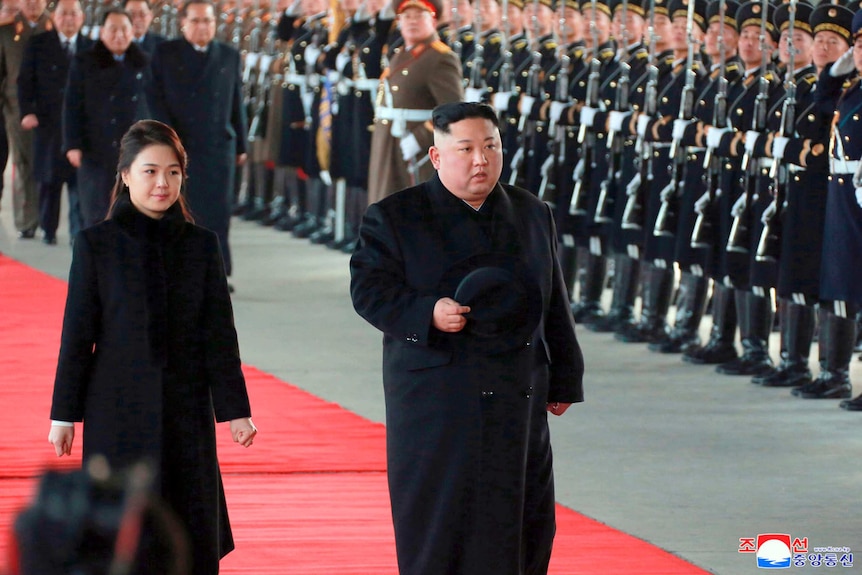 Kim Jong-un and his wife in China