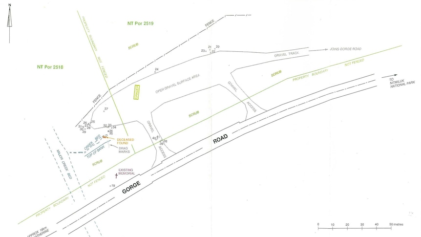 A map of where Ray Niceforo's body was found