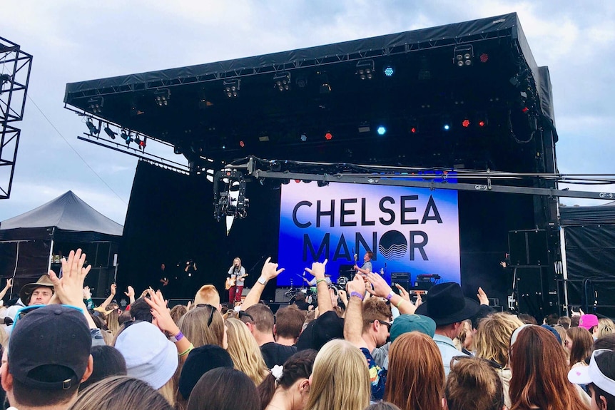 Chelsea Manor seen from crowd
