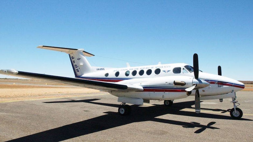 An RFDS plane at Broken Hill airport.