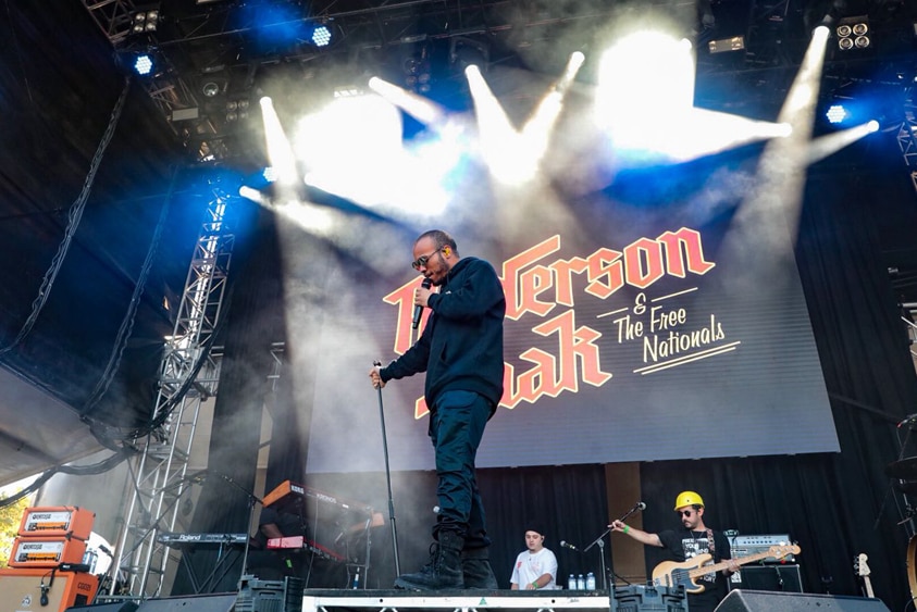 Anderson. Paak & The Free Nationals performing live at Port Adelaide Laneway Festival 2018