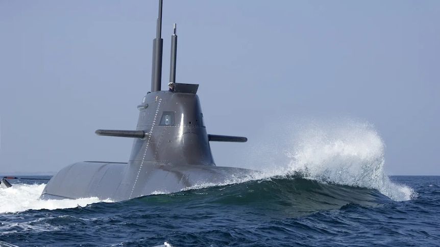 The 214 submarine from German company TKMS causes a wave.