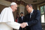Pope meets UN Secretary General