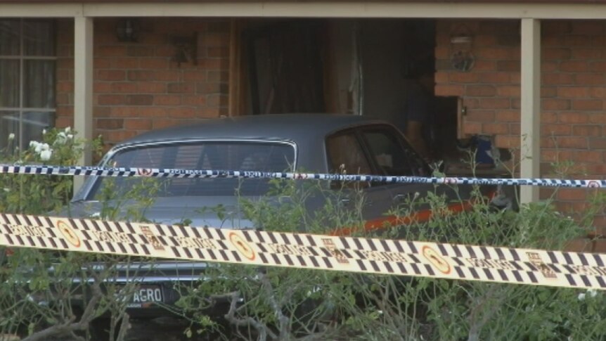 Car ploughes into house at Windsor Downs in Sydney's north-west, June 21, 2014